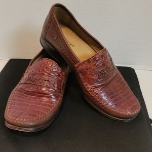 BRASS BOOT ALLIGATOR LOAFERS